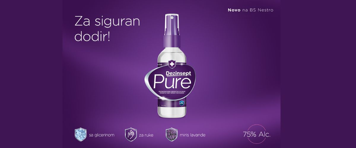 Novo sredstvo za dezinfekciju – Dezinsept Pure!