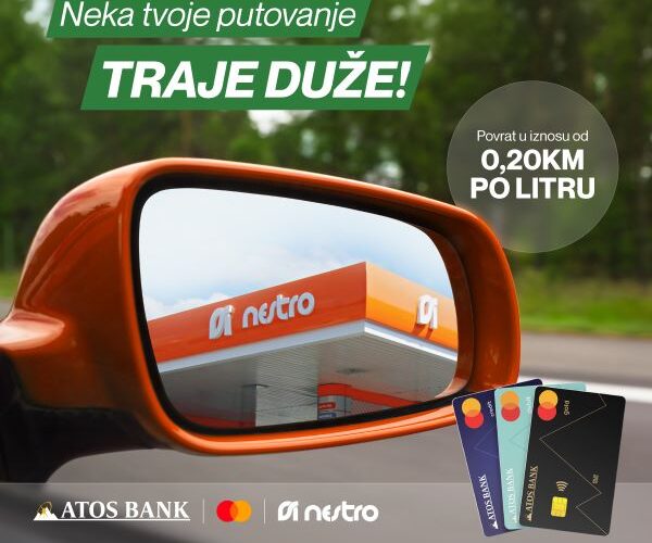 ATOS BANK i NESTRO PETROL nagrađuju klijente uz Mastercard pogodnosti!